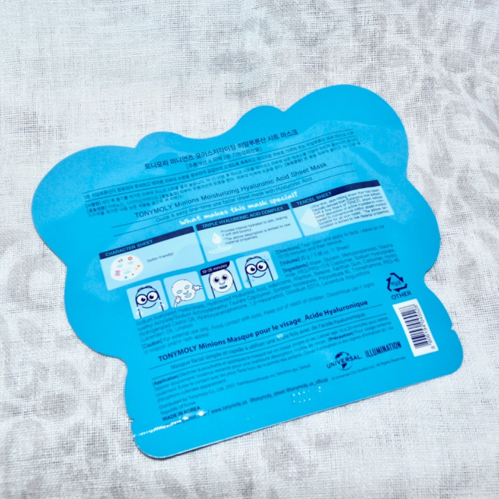 ποΈ FREE w/$30 - TonyMoly Tony Moly Minions Moisturizing Hyaluronic Sheet Mask - Picture 6 of 9